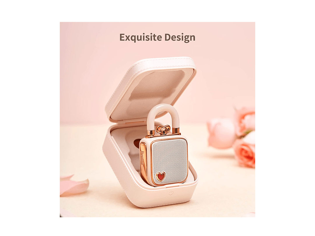 Divoom Love-Lock Bluetooth Speaker, Small Portable Music Box - Pink in Qatar Divoom Love-Lock Bluetooth Speaker, Small Portable Music Box - Pink in Qatar